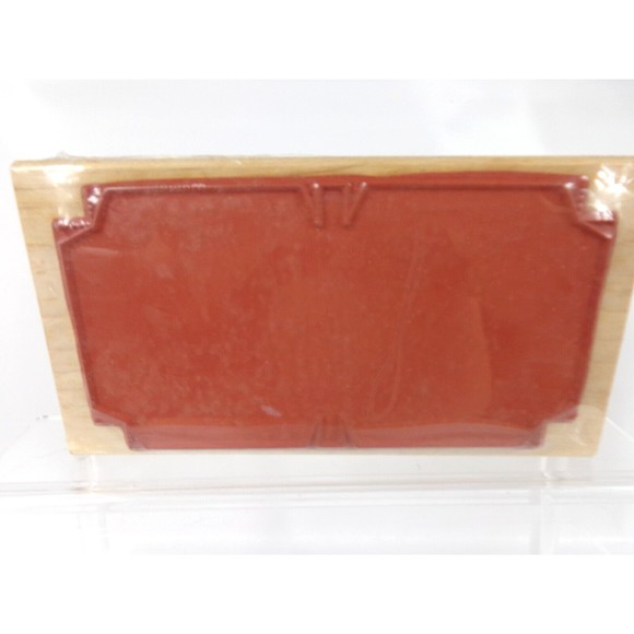 Vintage Limited Edition Two Sided Rubber Stamp 2002 Frames Scrapbook New Sealed - Picture 2 of 3